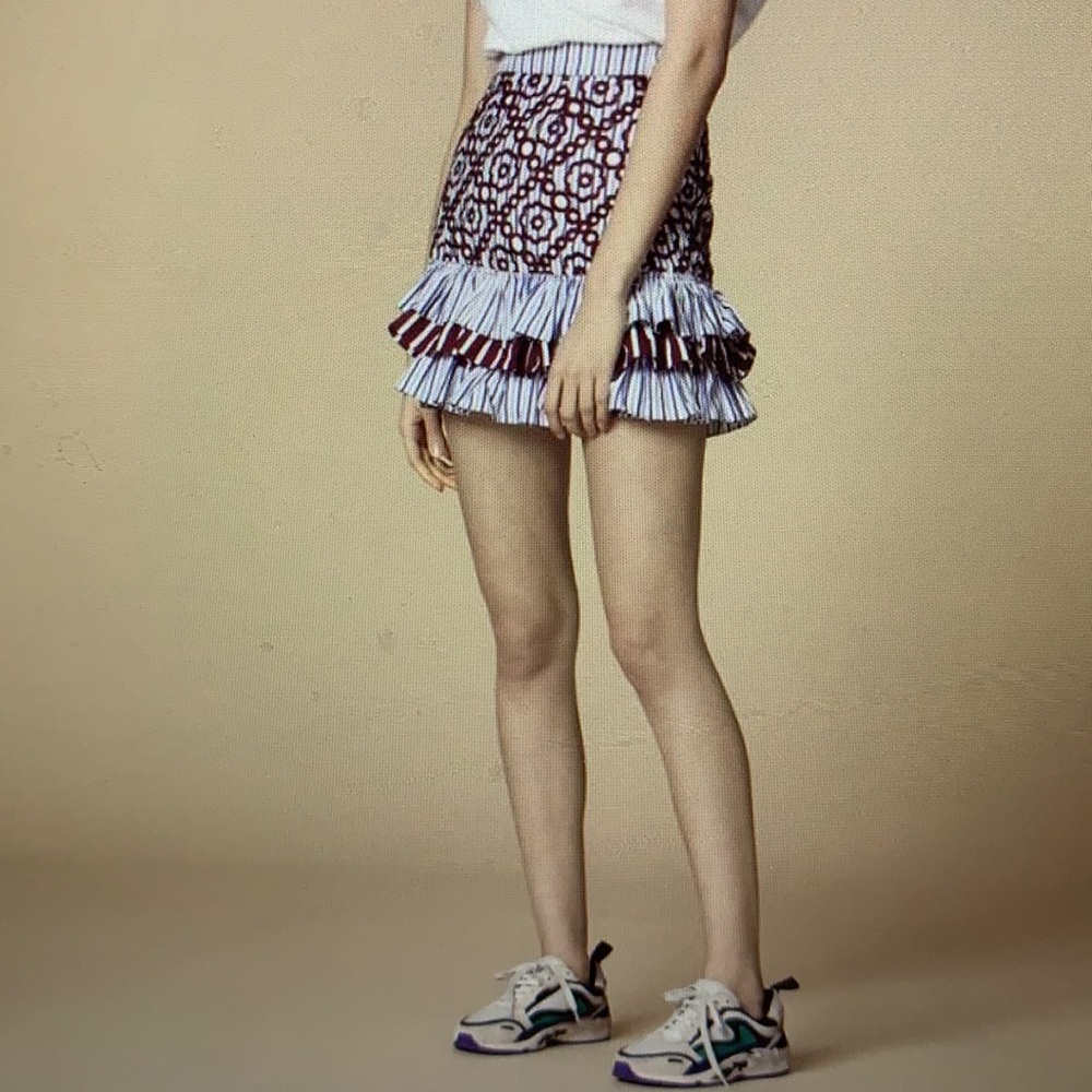Sandro Rym Tiered Skirt